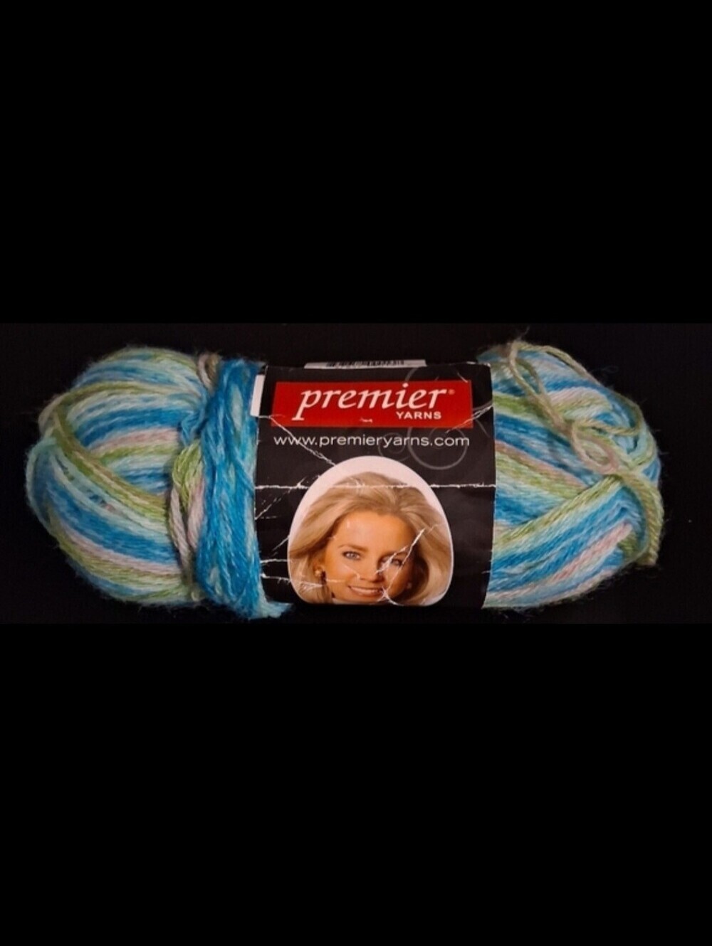 NWT Vintage RARE Deborah Norville Premier Surf Blue/Green Merino Blend Sock Yarn